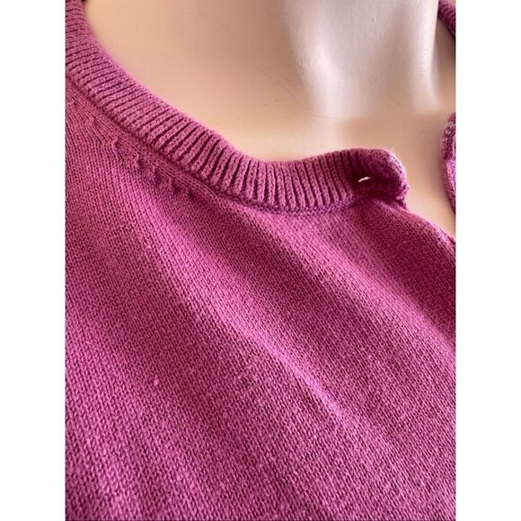 Cherokee Xl women’s pink button up cardigan sweater 100% cotton - Picture 3 of 6